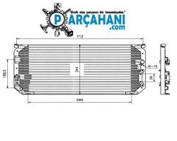 TOYOTA COROLLA KLİMA RADYATÖRÜ 1995 - 1998