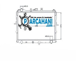 KİA BESTA SU RADYATÖRÜ 1991 - 1996