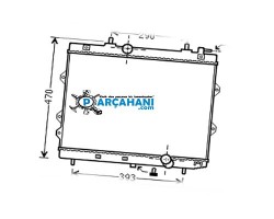 KİA CERATO SU RADYATÖRÜ 2007 - 2009 DİZEL