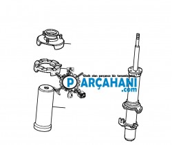 HONDA ACCORD AMORTİSÖR TAKOZ ÖN SOL 1996 - 1998