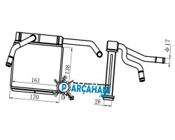 MAZDA B2500 KALORİFER PETEGİ 2000 - 2005