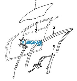 KİA SPORTAGE CAM KRİKOSU 1996 - 1998