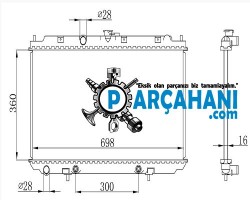 NİSSAN PRİMERA SU RADYATÖRÜ OTOMATİK 2000 - 2002 / 21460-9F510