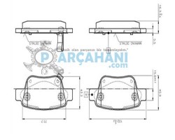 TOYOTA AVENSİS BALATA ARKA 2006 - 2009 / 04466-52070