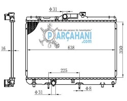 TOYOTA COROLLA SU RADYATÖRÜ OTOMATİK 1995 - 1998