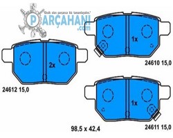 TOYOTA YARİS BALATA ARKA 2006 - 2010 / 04466-52070