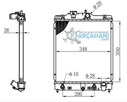HONDA CİVİC SU RADYATÖRÜ OTOMATİK 1996 - 2001