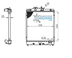 HONDA CİVİC SU RADYATÖRÜ 1992 - 1995