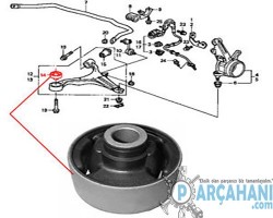 HONDA CİVİC SALINCAK BURCU ARKA 2001 - 2006 / 51392-S5A-004