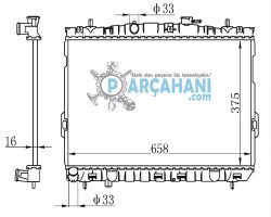 HYUNDAİ ELANTRA SU RADYATÖRÜ 2000 - 2006 / 25310-29000