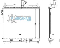 HYUNDAİ GETZ SU RADYATÖRÜ DİZEL 2006 - 2010
