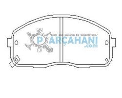 HYUNDAİ H100 KAMYONET BALATA ÖN 2005 - 2011 / 58101-4FA00