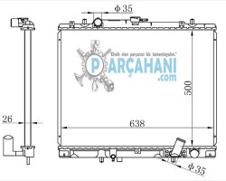 MİSUBİSHİ L200 SU RADYATÖRÜ 2002 - 2005