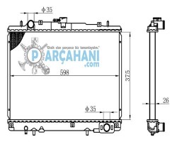 MİTSUBİSHİ L200 SU RADYATÖRÜ 1997 - 2002
