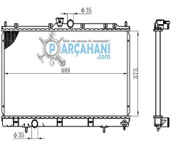 MİTSUBİSHİ LANCER SU RADYATÖRÜ 2004 - 2008