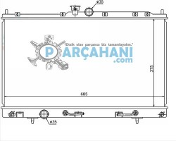 MİTSUBİSHİ LANCER SU RADYATÖRÜ OTOMATİK 2004 - 2008