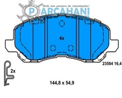 MİTSUBİSHİ LANCER BALATA ÖN 2008 - 2012 / 4605A557