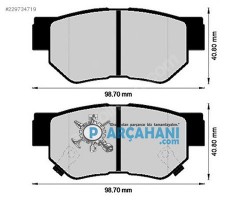 KİA SPORTAGE BALATA ARKA 2005 - 2010 / 58302-17A00