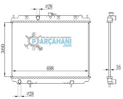 NİSSAN PRİMERA SU RADYATÖRÜ 2003 - 2008 / 21410-BM400