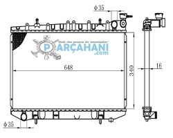 NİSSAN PRİMERA SU RADYATÖRÜ OTOMATİK 1990 - 1997 / 21460-2F300