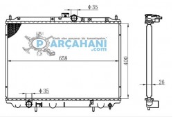 MİTSUBİSHİ CARİSMA SU RADYATÖRÜ 2000 - 2004 / MR299522