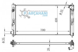 MİTSUBİSHİ LANCER SU RADYATÖRÜ 2008 - 2012 / 1350A050