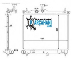 KİA PİCANTO SU RADYATÖR 2008 - 2012 OTOMATİK